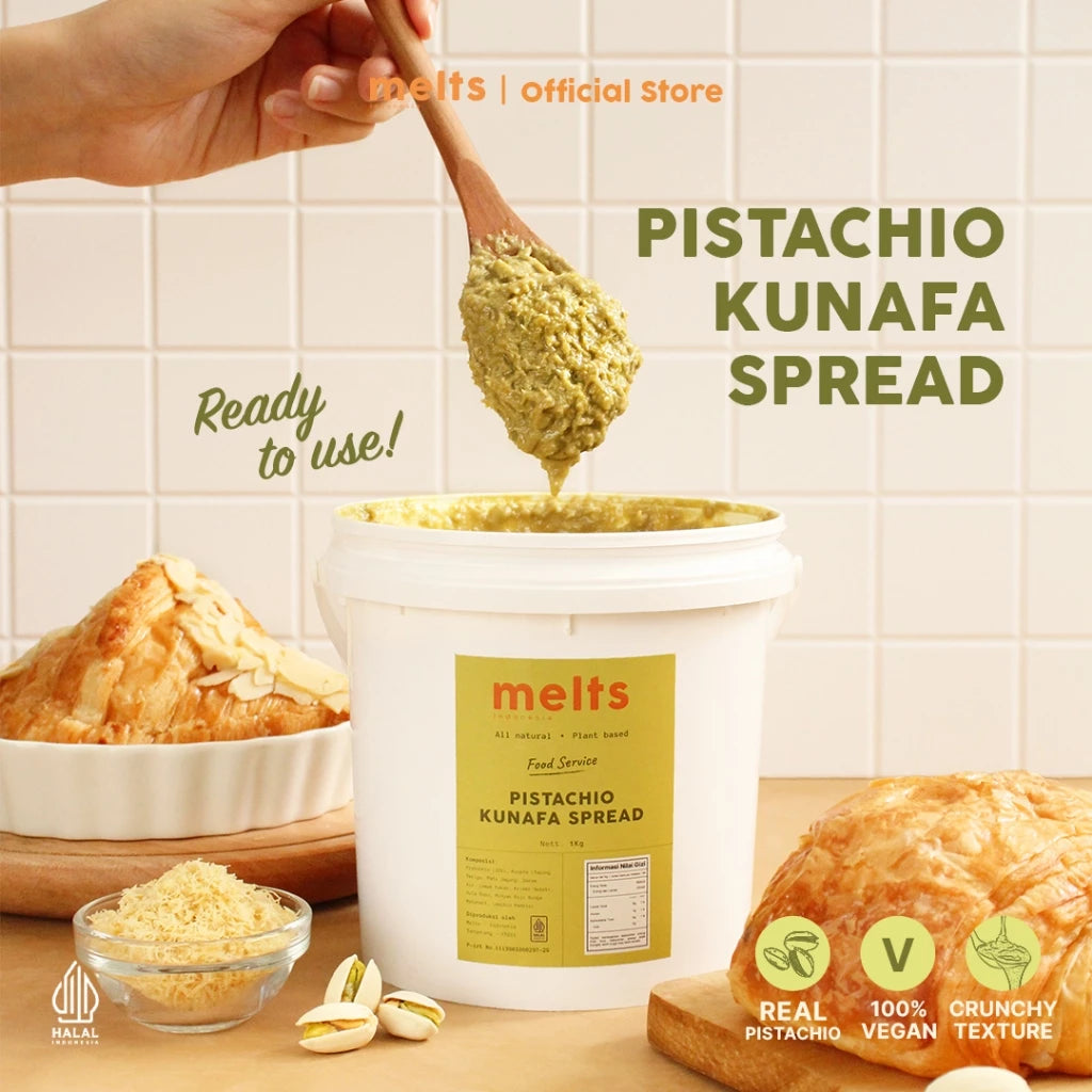 Melts Pistachio Kunafa Spread 1 kg