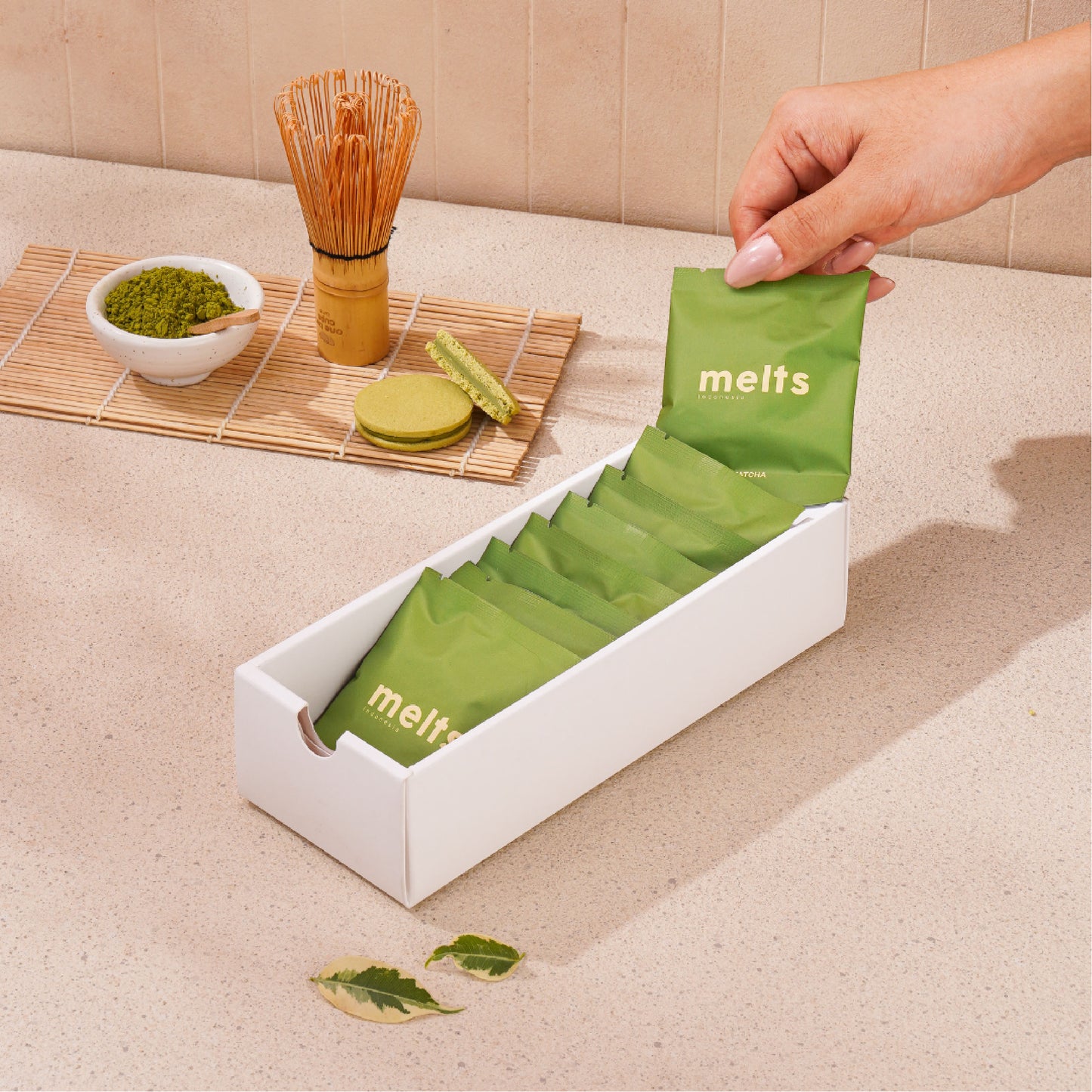 Melts Matcha Sandwich Cookies